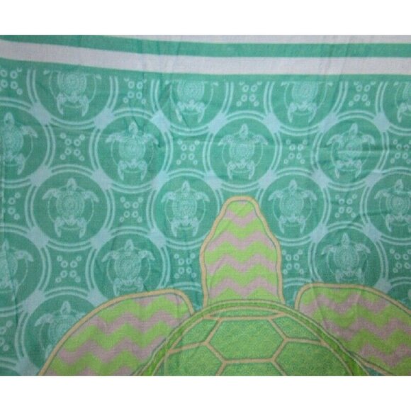 New Green Sea Turtle Beach Towel Cotton Bath Pool GIFT Ocean Honu Turtles Motif - Picture 4 of 5